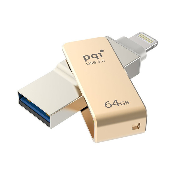 Vinpower Digital 64GB iConnect mini 64GB USB 3.0 (3.1 Gen 1) Type-A Gold USB flash drive