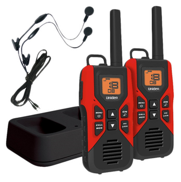 Uniden GMR3055-2CKHS 22channels 462.5500 - 467.7125MHz Black,Red two-way radio