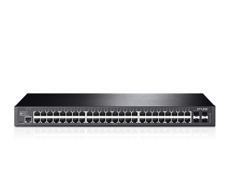 TP-LINK T2600G-52TS (TL-SG3452) Управляемый L2+ Gigabit Ethernet (10/100/1000) 1U Черный