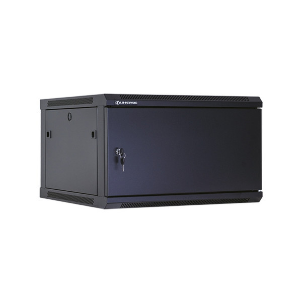 Linkbasic WCB06-66-AAA-C Wall mounted 6U Black rack