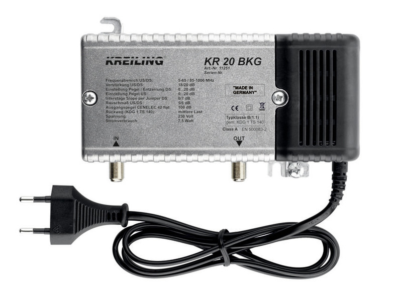 KREILING KR 20 BKG TV signal amplifier