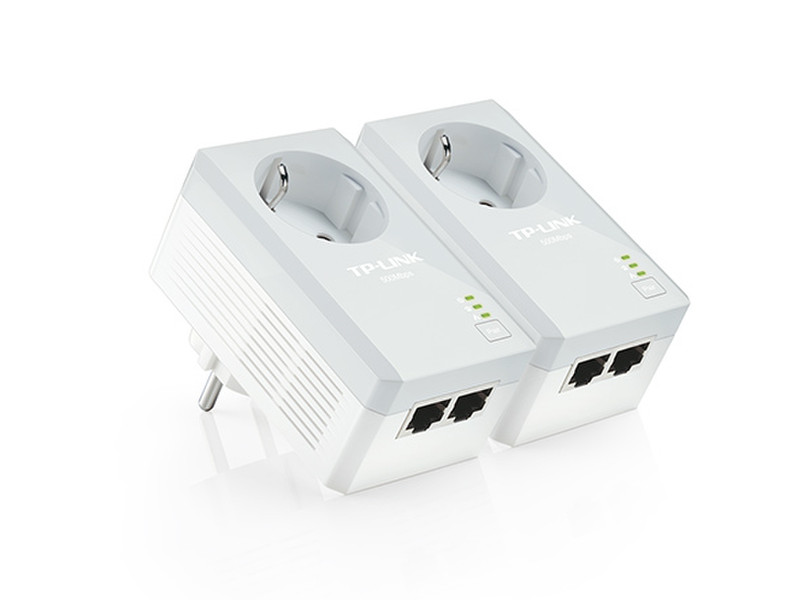 TP-LINK AV500 500Мбит/с Подключение Ethernet Белый 2шт PowerLine network adapter