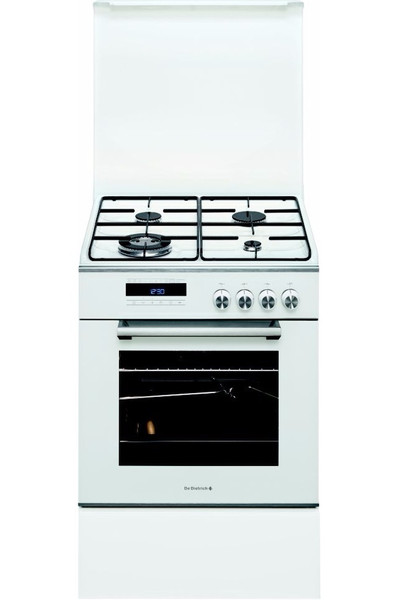 De Dietrich DCM1550W Freestanding Gas hob A White cooker