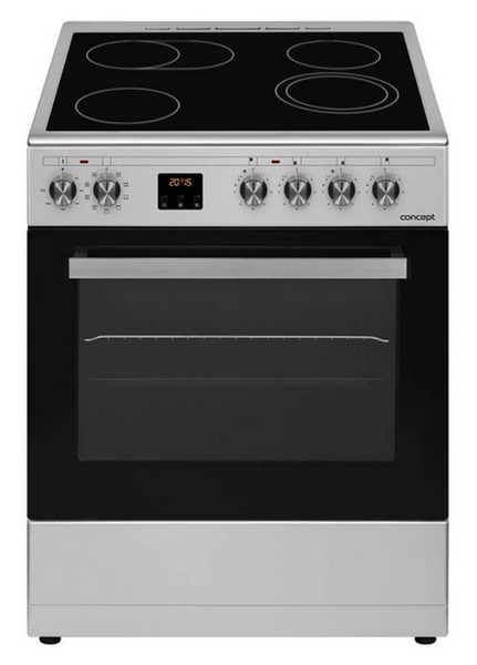 Concept SVE6060ss Freestanding Induction hob A Black,Stainless steel