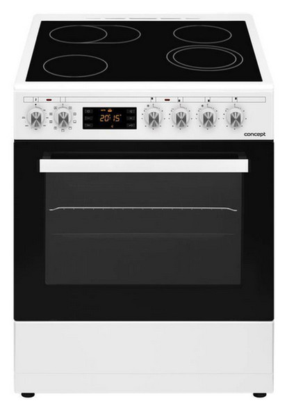 Concept SVE8060 Freestanding Induction hob A Black,White cooker