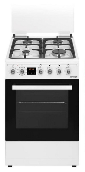 Concept SVK8050 Freistehend Gas hob A Schwarz, Weiß Küchenherd