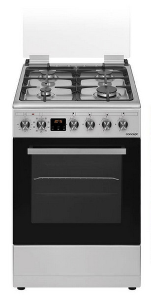 Concept SVK8050ss Freestanding Gas hob A Black,Stainless steel