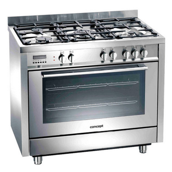 Concept SVK8090 Freestanding Gas hob A Stainless steel cooker