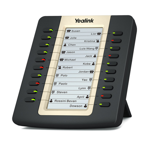 Yealink EXP20 ЖК Черный IP-телефон