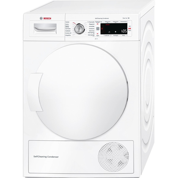 Bosch WTW845W0 freestanding Front-load 8kg A+++ White tumble dryer