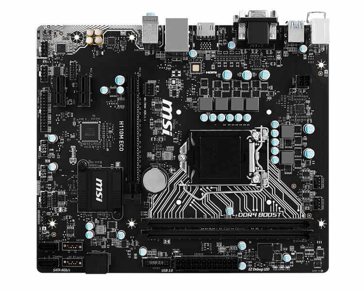 MSI H110M ECO Intel H110 LGA1151 Micro ATX motherboard