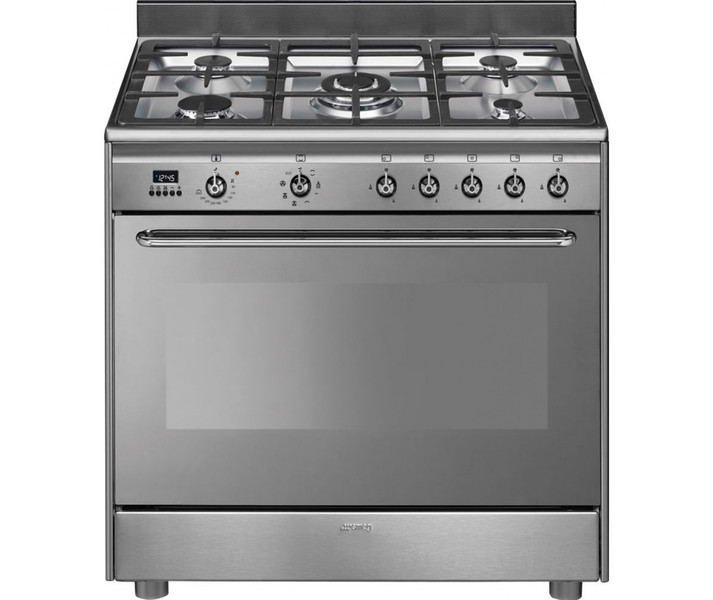 Smeg SNL90MFX9 Freestanding Gas hob A Stainless steel cooker