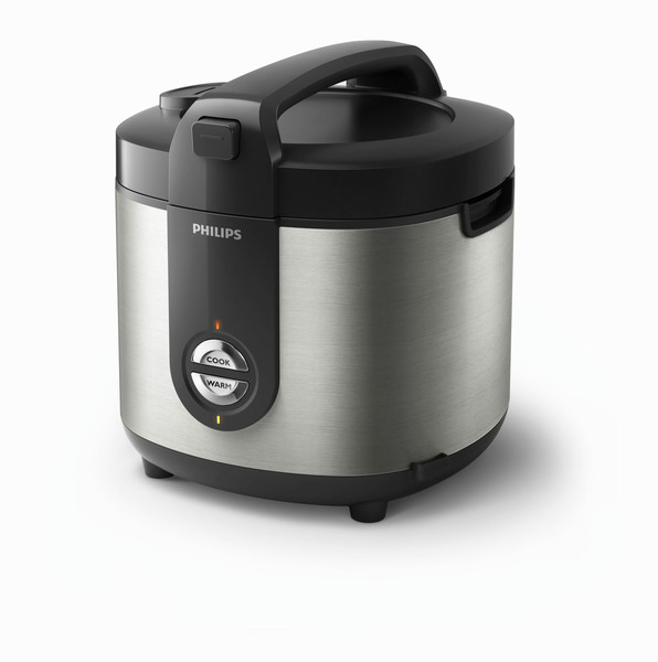 Philips Viva Collection HD3128/33 2L 400W Black,Silver rice cooker