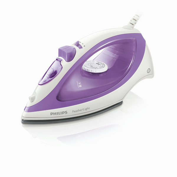 Philips FeatherLight GC1418/35 Steam iron 400W Purple,White iron