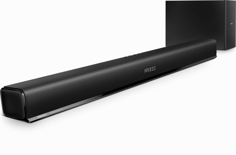 Philips HTL1193B/98 Wired & Wireless 2.1channels 80W Black soundbar speaker