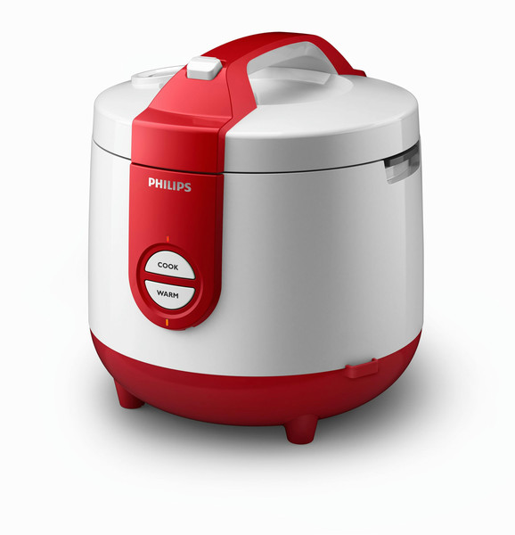 Philips Daily Collection HD3118/32 2L 400W Red,White rice cooker