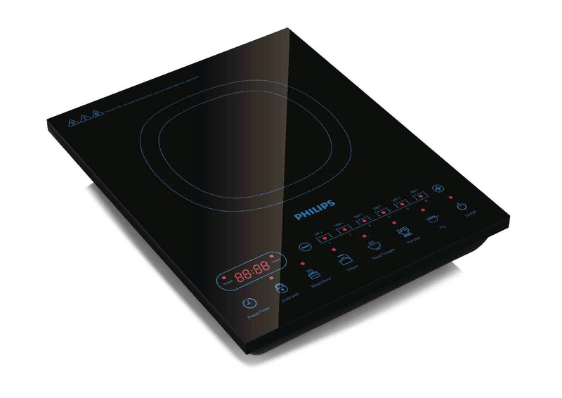 Philips Viva Collection HD4932/30 Tabletop Induction Black hob