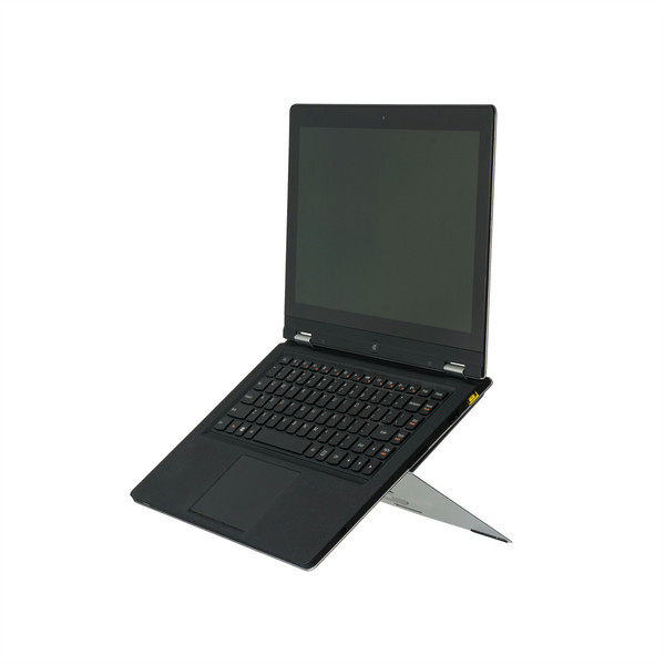 R-Go Tools Riser Attachable Laptopständer, integriert, verstellbar, silber