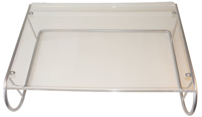 R-Go Tools Steel XL Monitor Stand, printer stand, silver