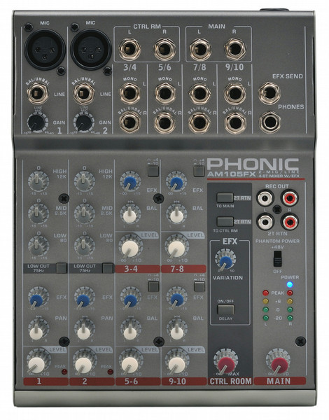 Phonic AM 105FX DJ mixer