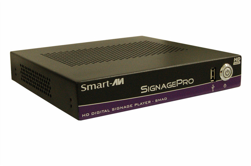 Smart-AVI SignagePro 40ГБ 2.0 1920 x 1080пикселей Wi-Fi Черный медиаплеер