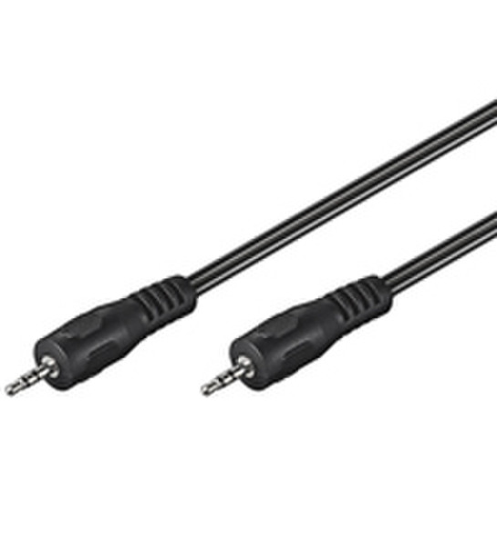 Wentronic AVK 119-500 Q 5.0m 5m 3.5mm Schwarz Audio-Kabel