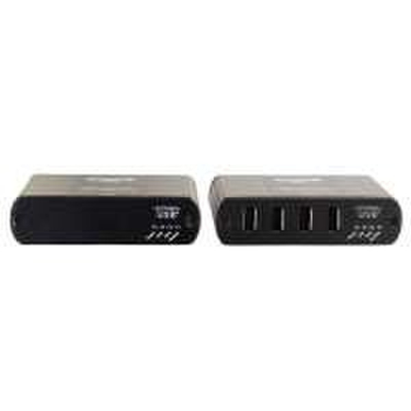 C2G 34020 USB 2.0 480Мбит/с Черный хаб-разветвитель