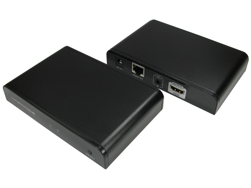 Cables Direct HDMI OVER CAT5/6 EXT BLACK AV transmitter & receiver Black