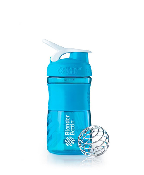 BlenderBottle SportMixer 590ml Turquoise drinking bottle