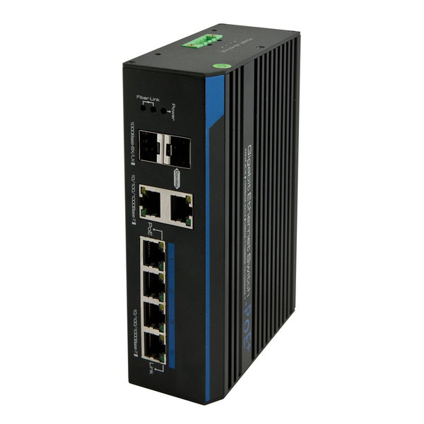 ALLNET ALL-SGI8206P Unmanaged L2+ 10G Ethernet (100/1000/10000) Power over Ethernet (PoE) Black network switch