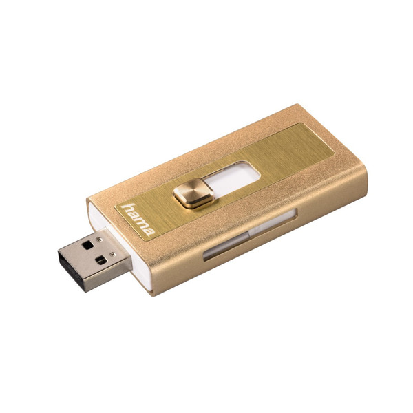 Hama MoveData Золотой устройство для чтения карт флэш-памяти