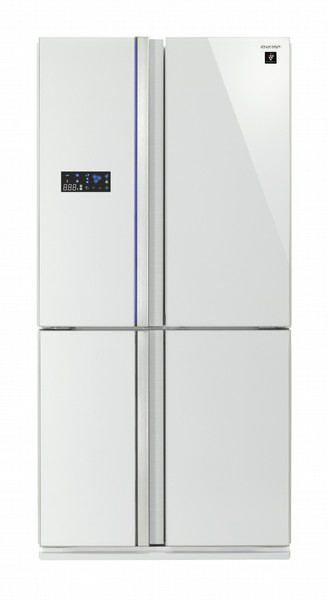 Sharp Home Appliances SJ-FS810VWH Freestanding 600L A+ White side-by-side refrigerator