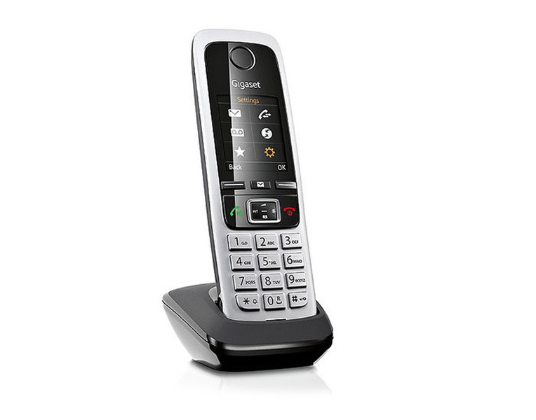 Gigaset C430HX DECT telephone handset Идентификация абонента (Caller ID) Черный, Cеребряный