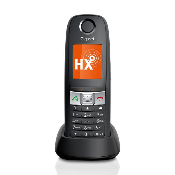 Gigaset E630HX DECT telephone handset Идентификация абонента (Caller ID) Черный