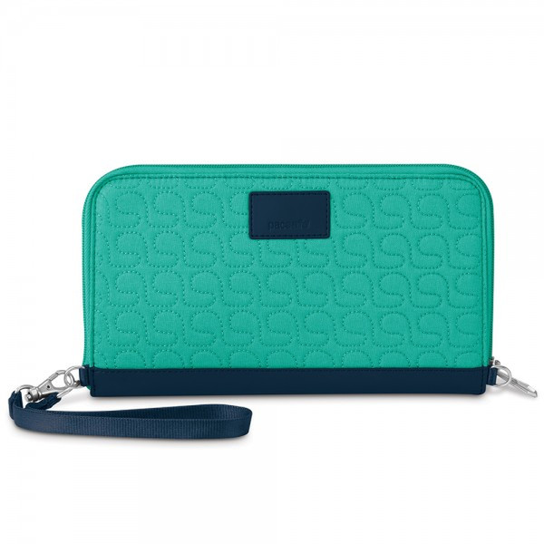 Pacsafe RFIDsafe W250 Female Leather,Polyester Blue,Turquoise wallet