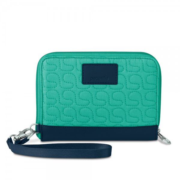 Pacsafe W150 Female Leather,Polyester Blue,Turquoise wallet