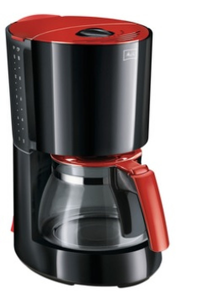 Melitta 1017-09 Отдельностоящий Капельная кофеварка 10чашек Черный, Красный кофеварка