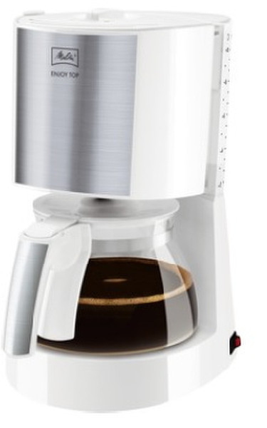 Melitta 1017-03 Freistehend Filterkaffeemaschine 10Tassen Weiß Kaffeemaschine