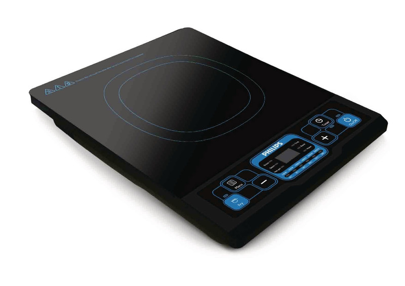 Philips Daily Collection HD4921/62 Tabletop Induction Black hob