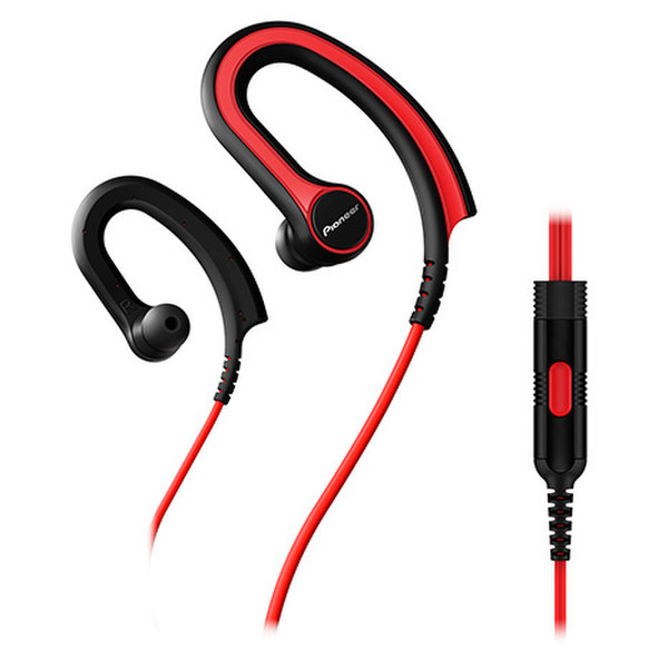 Pioneer SE-E711T Ear-hook Binaural Wired Black,Red
