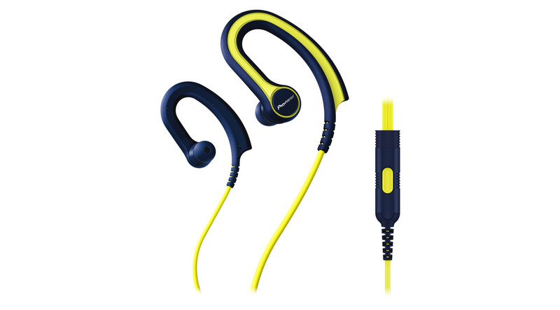 Pioneer SE-E711T Ear-hook Binaural Wired Black,Yellow