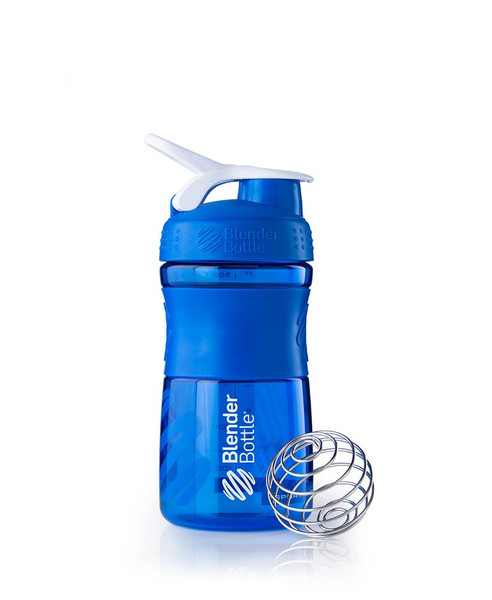 BlenderBottle SportMixer 590ml Blue drinking bottle