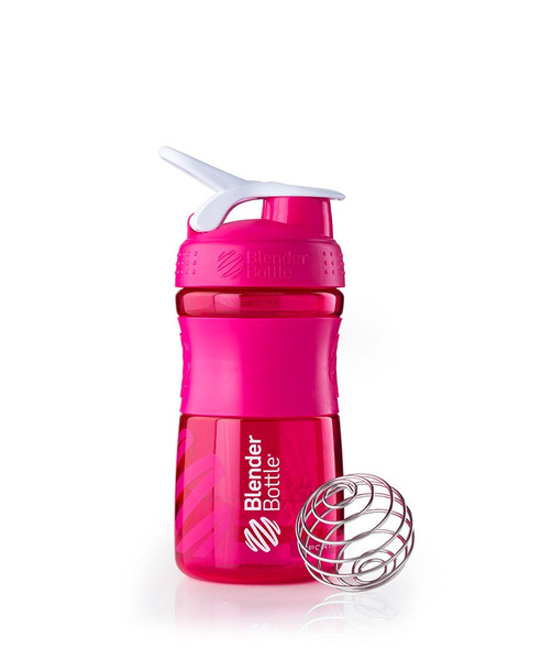BlenderBottle SportMixer 590ml Pink drinking bottle