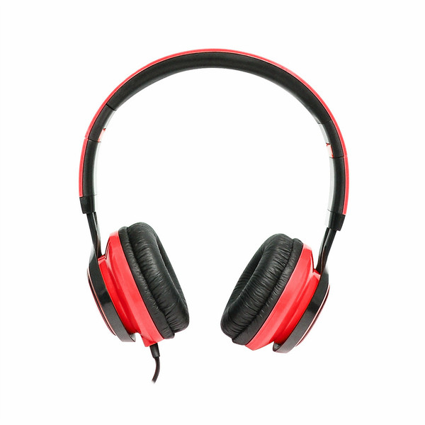 Gear Head HS3500 Оголовье Стереофонический Проводная Черный, Красный