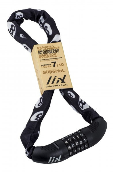 Liix 20404 Black,White 850mm Chain lock bicycle/motorcycle lock