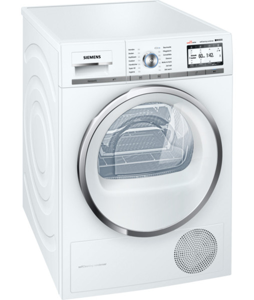 Siemens WT7HY790CH freestanding Front-load 8kg A+++ White tumble dryer