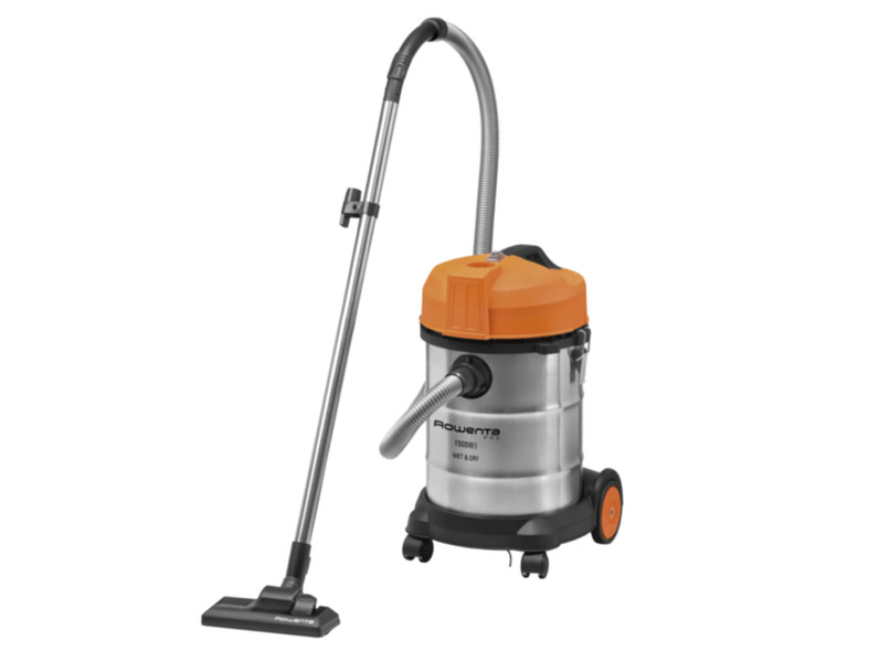 Rowenta RU5053EH Drum vacuum cleaner 30L 1500W Orange,Stainless steel vacuum
