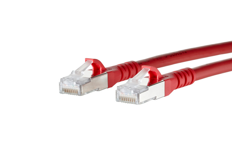 METZ CONNECT 1308453066-E 3m Cat6a S/FTP (S-STP) Red networking cable