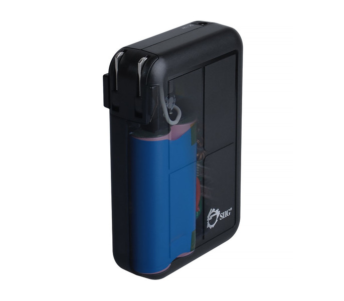 Siig 3-in1 Power Bank Charger Lithium-Ion (Li-Ion) 6000mAh Black