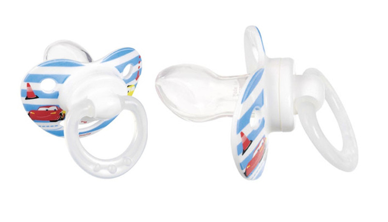 Disney 80602341 Classic baby pacifier Silikon Blau, Rot, Weiß Baby-Schnuller